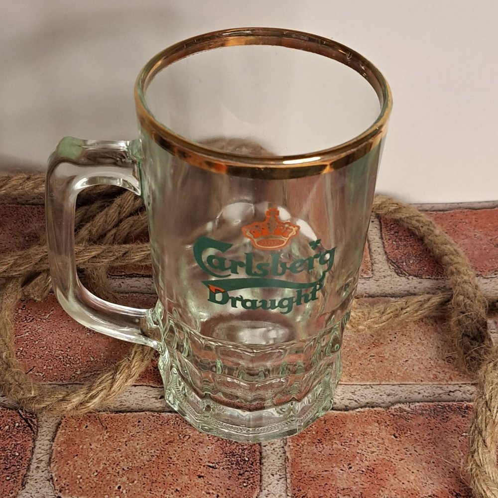 Carlsberg Draught Glass Beer Mug - Picture 7 of 8
